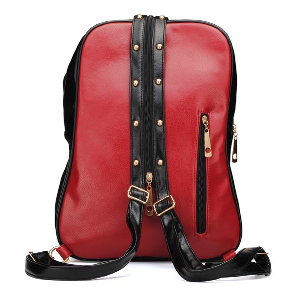 Fashion Violin Backpack Girls Preppy Style Double Shoulder Bag